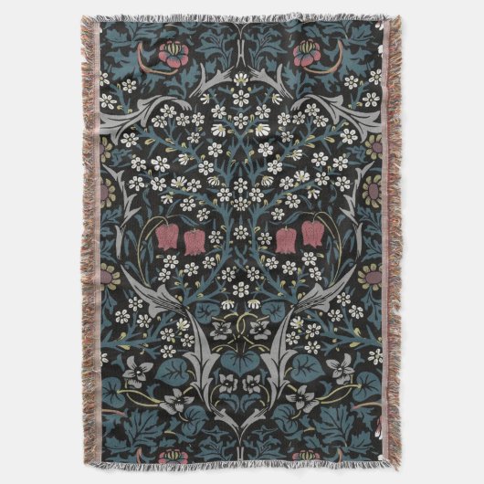 William Morris Blackthorn Floral Art Nouveau Decke (Vorderseite Vertikal)