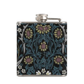 William Morris Blackthorn Floral Art Nouveau Flachmann (Rückseite)