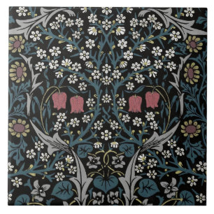 William Morris Blackthorn Floral Art Nouveau Fliese