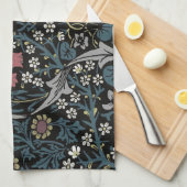 William Morris Blackthorn Floral Art Nouveau Geschirrtuch (Viertel Falte)