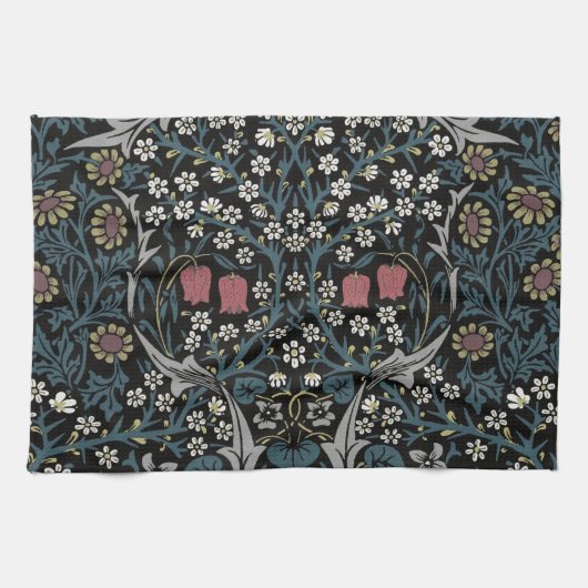 William Morris Blackthorn Floral Art Nouveau Geschirrtuch (Horizontal)