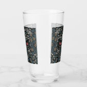 William Morris Blackthorn Floral Art Nouveau Glas (Rechts)