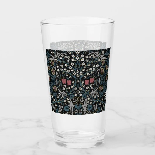 William Morris Blackthorn Floral Art Nouveau Glas (Vorderseite)