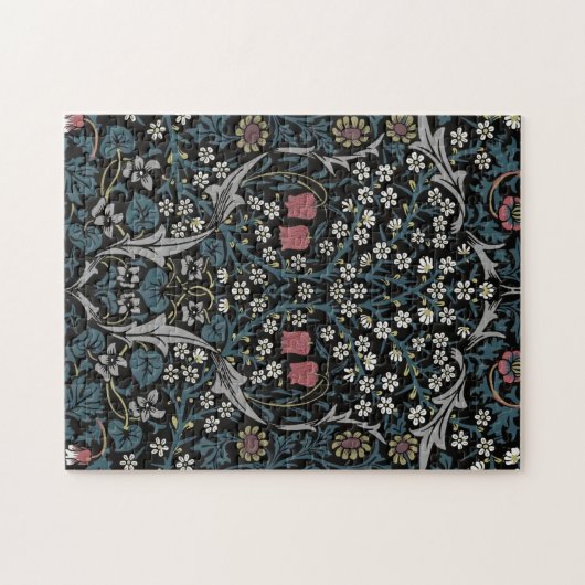 William Morris Blackthorn Floral Art Nouveau Hand- Puzzle (Horizontal)