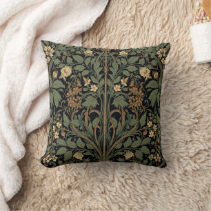 William Morris Blackthorn Floral Art Nouveau Kissen