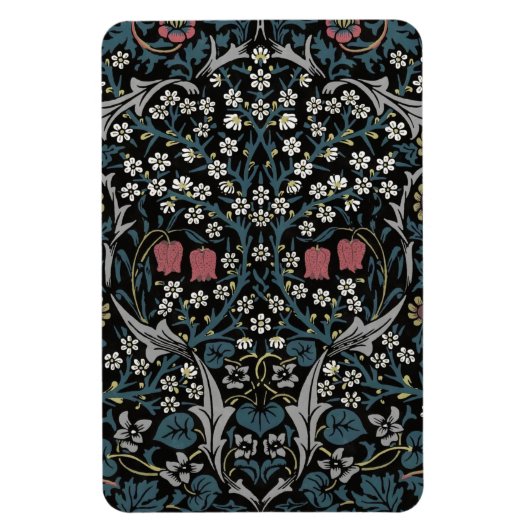 William Morris Blackthorn Floral Art Nouveau Magnet (Vertikal)