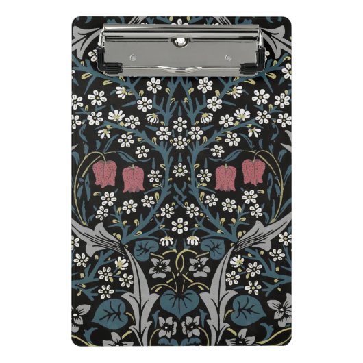 William Morris Blackthorn Floral Art Nouveau Mini Klemmbrett (Vorderseite)