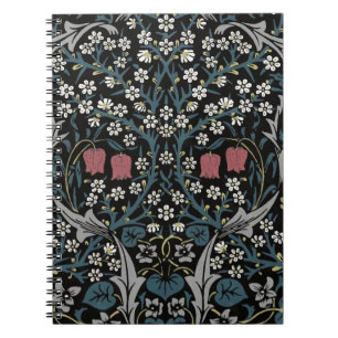 William Morris Blackthorn Floral Art Nouveau Notizblock