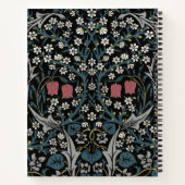 William Morris Blackthorn Floral Art Nouveau Notizblock (Rückseite)