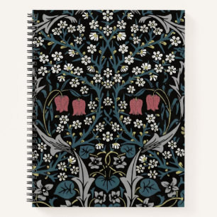 William Morris Blackthorn Floral Art Nouveau Notizblock