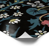 William Morris Blackthorn Floral Art Nouveau Poster (Ecke)