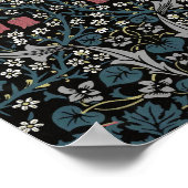 William Morris Blackthorn Floral Art Nouveau Poster (Ecke)