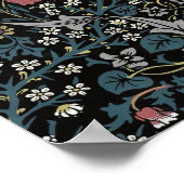 William Morris Blackthorn Floral Art Nouveau Poster (Ecke)