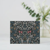 William Morris Blackthorn Floral Art Nouveau Postkarte (Stehend Vorderseite)