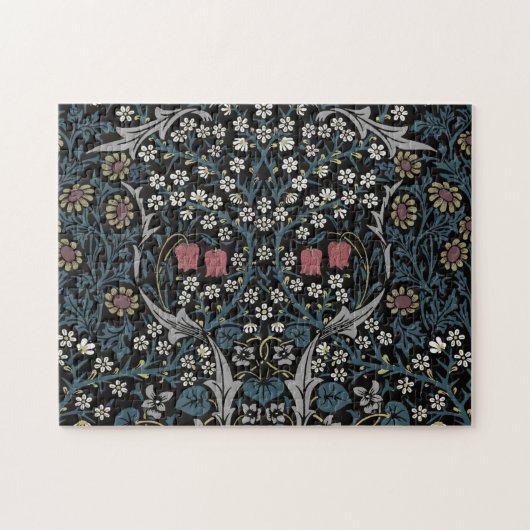 William Morris Blackthorn Floral Art Nouveau Puzzle (Horizontal)