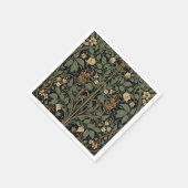 William Morris Blackthorn Floral Art Nouveau Serviette (Ecke)