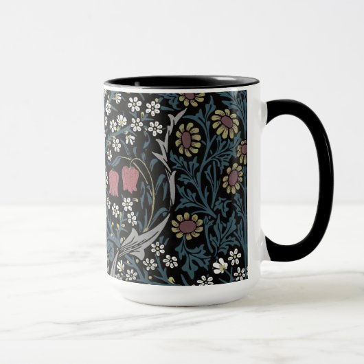 William Morris Blackthorn Floral Art Nouveau Tasse (Rechts)
