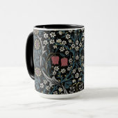 William Morris Blackthorn Floral Art Nouveau Tasse (Vorderseite Links)