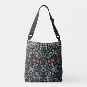 William Morris Blackthorn Floral Art Nouveau Tragetaschen Mit Langen Trägern