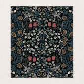 William Morris Blackthorn Floral Art Nouveau Visitenkarten (Außenseite Aufgefaltet)
