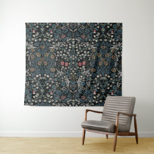 William Morris Blackthorn Floral Art Nouveau Wandteppich