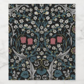William Morris Blackthorn Floral Art Nouveau Weinetikett (Einzelnes Label)