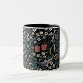 William Morris Blackthorn Floral Art Nouveau Zweifarbige Tasse (VorderseiteRechts)