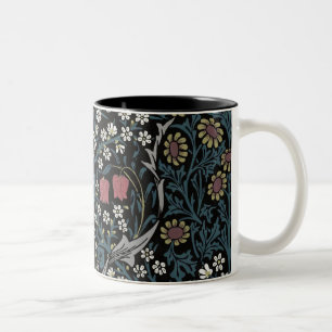 William Morris Blackthorn Floral Art Nouveau Zweifarbige Tasse