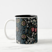 William Morris Blackthorn Floral Art Nouveau Zweifarbige Tasse (Links)