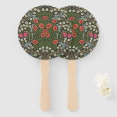 William Morris Blackthorn Garden Blume Classic Fächer (Vorne und Hinten)