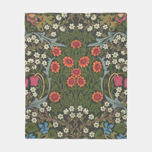 William Morris Blackthorn Garden Blume Classic Fleecedecke (Vorderseite)