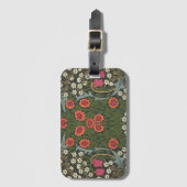 William Morris Blackthorn Garden Blume Classic Gepäckanhänger (Vorderseite Vertikal)