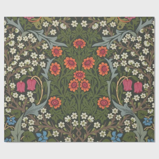 William Morris Blackthorn Garden Blume Classic Geschenkpapier (Flach)