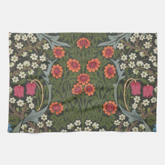 William Morris Blackthorn Garden Blume Classic Geschirrtuch (Horizontal)