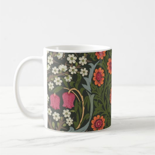 William Morris Blackthorn Garden Blume Classic Kaffeetasse (Links)
