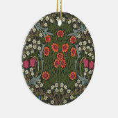 William Morris Blackthorn Garden Blume Classic Keramik Ornament (Rechts)