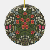 William Morris Blackthorn Garden Blume Classic Keramik Ornament (Hinten)