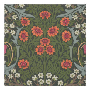 William Morris Blackthorn Garden Blume Classic Künstlicher Leinwanddruck