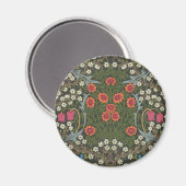 William Morris Blackthorn Garden Blume Classic Magnet (Vorderseite/Rückseite)