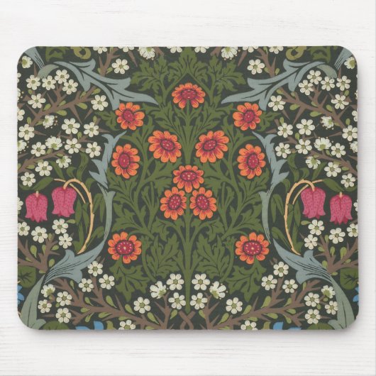 William Morris Blackthorn Garden Blume Classic Mousepad (Vorne)