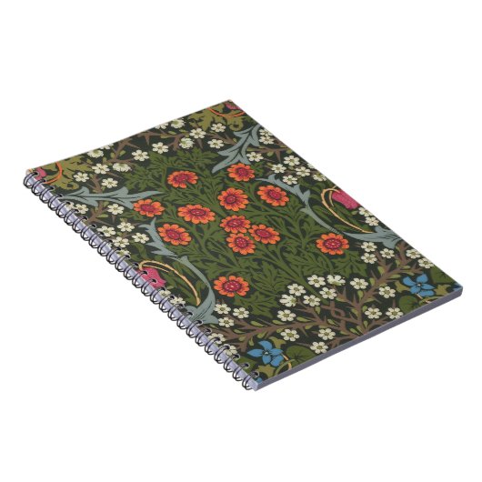 William Morris Blackthorn Garden Blume Classic Notizblock (Rechte Seite)