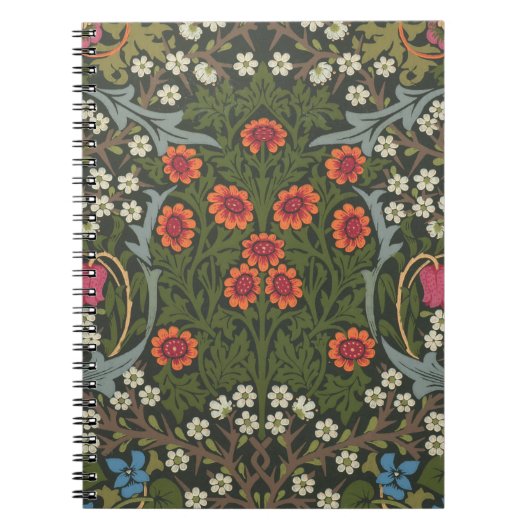 William Morris Blackthorn Garden Blume Classic Notizblock (Vorderseite)