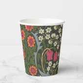 William Morris Blackthorn Garden Blume Classic Pappbecher (Rückseite)