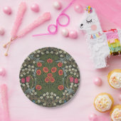 William Morris Blackthorn Garden Blume Classic Pappteller (Party)