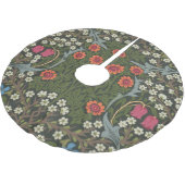 William Morris Blackthorn Garden Blume Classic Polyester Weihnachtsbaumdecke (Schrägansicht)