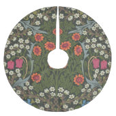 William Morris Blackthorn Garden Blume Classic Polyester Weihnachtsbaumdecke (Vorderseite)