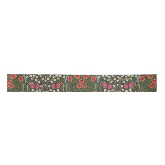 William Morris Blackthorn Garden Blume Classic Satinband (Vorderseite)