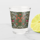 William Morris Blackthorn Garden Blume Classic Schnapsglas (Vorderseite)