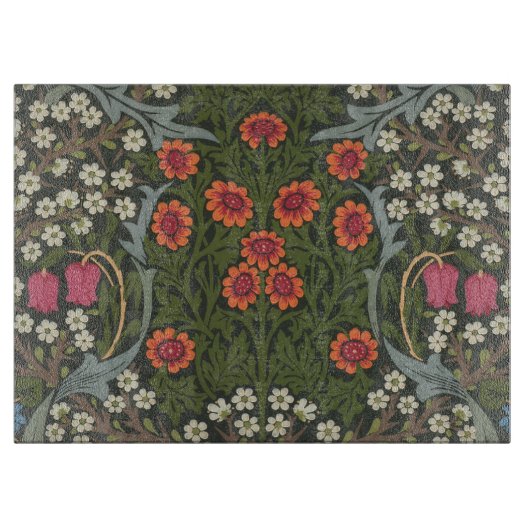 William Morris Blackthorn Garden Blume Classic Schneidebrett (Vorderseite)