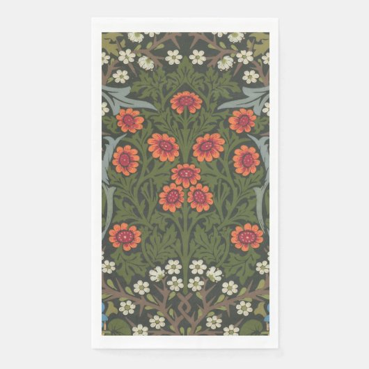 William Morris Blackthorn Garden Blume Classic Serviette (Vorderseite)